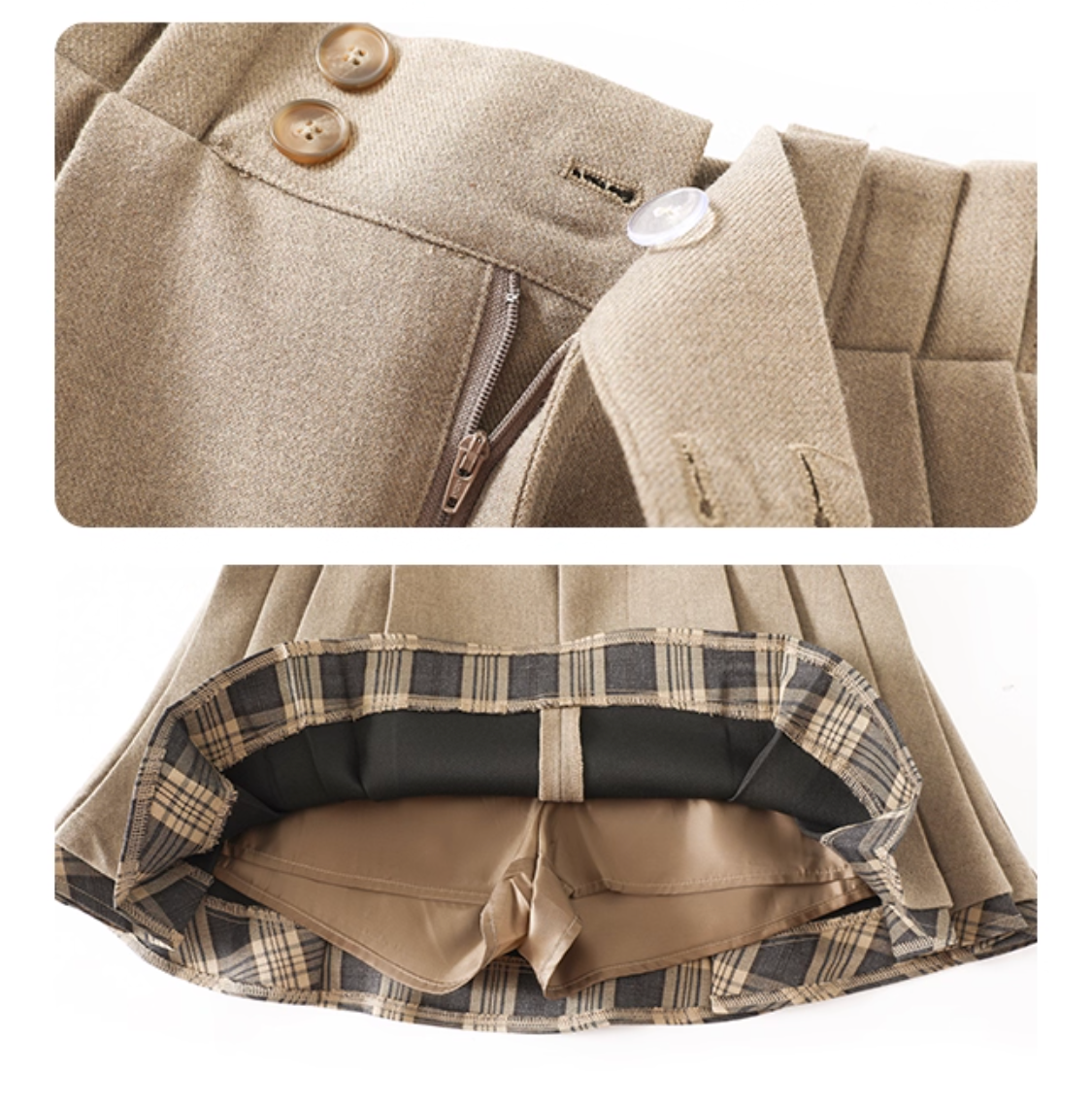 Box Blouson Pleats skirt ボックスブルゾン プリーツスカート