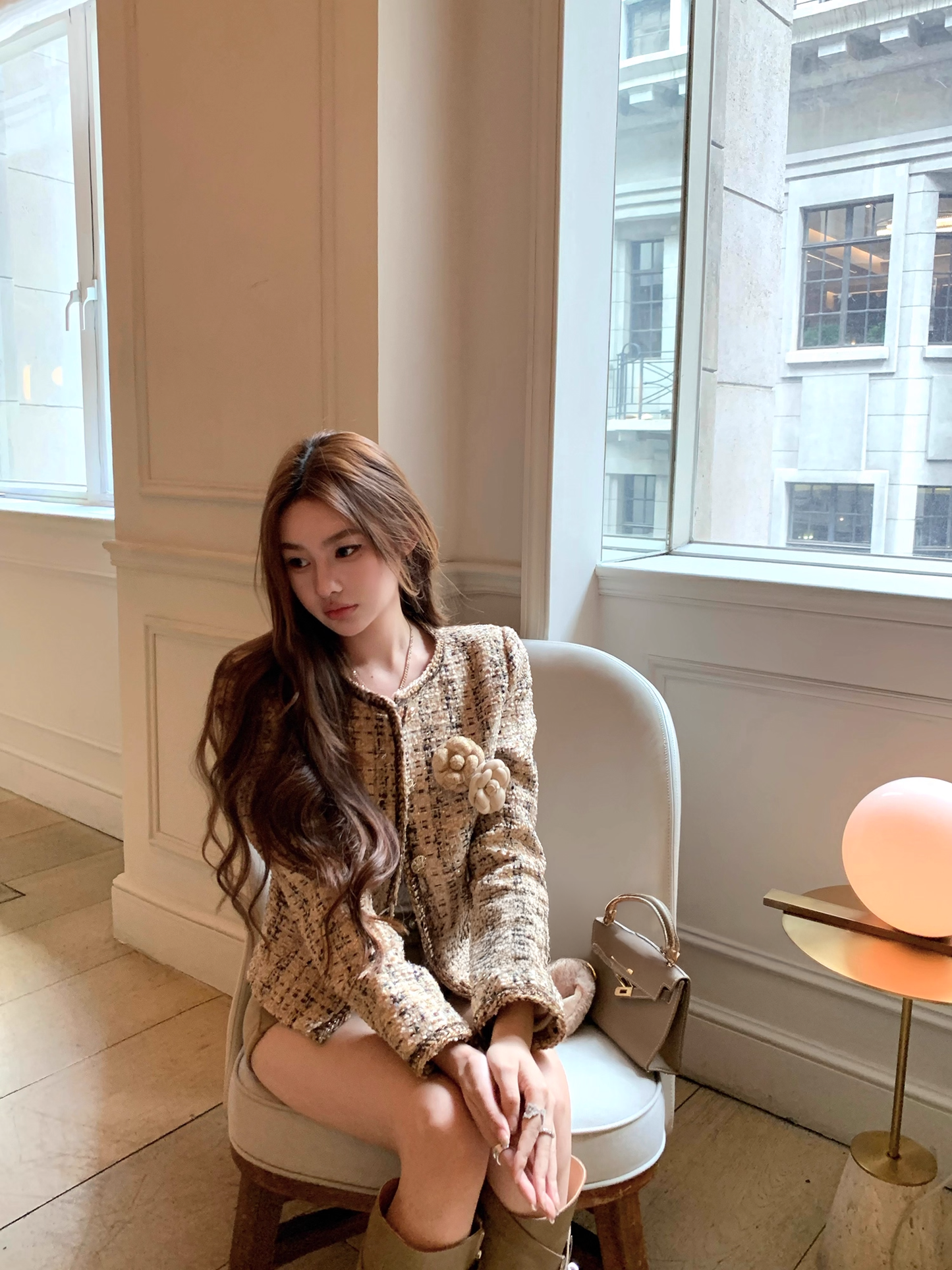 Tweed white Jacket ツイード ホワイト ジャケット