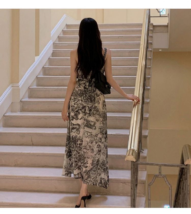 Halter Neck Pattern Dress ホルターネック パターンドレス