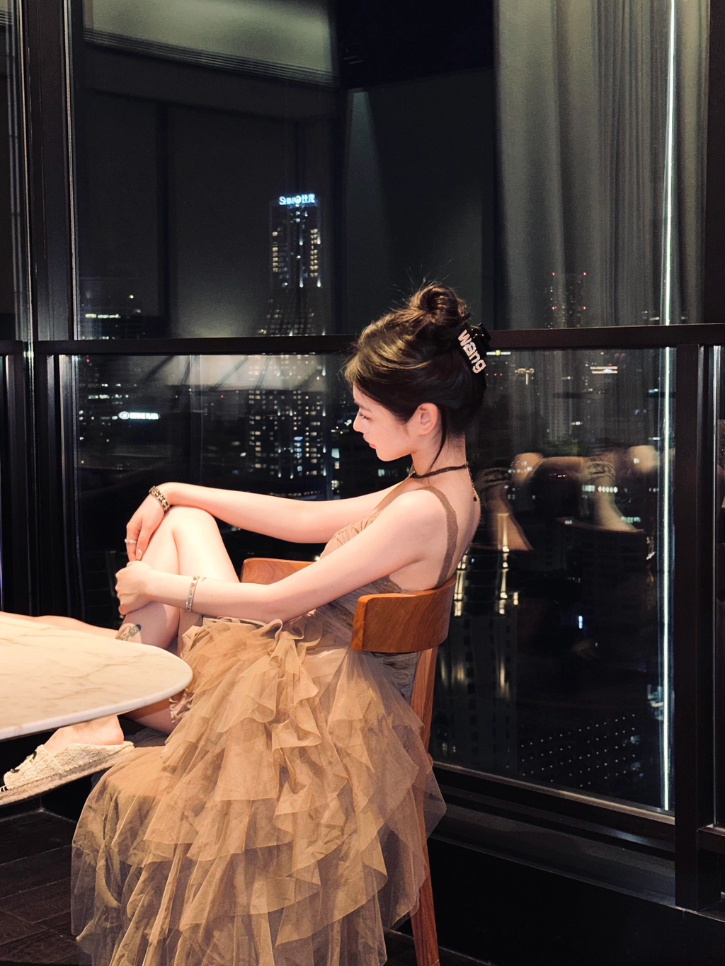 Frill Rayered Long Dress フリル レイヤード ロング ドレス