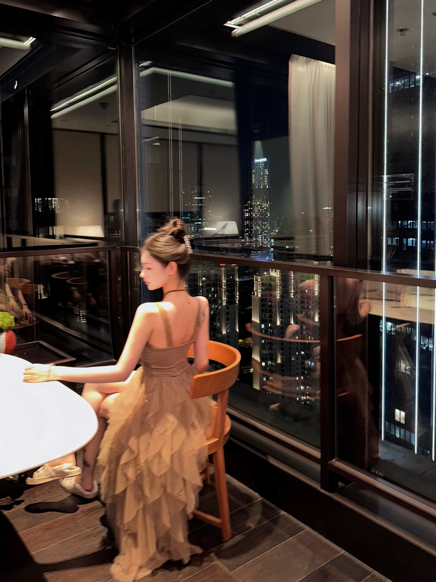 Frill Rayered Long Dress フリル レイヤード ロング ドレス