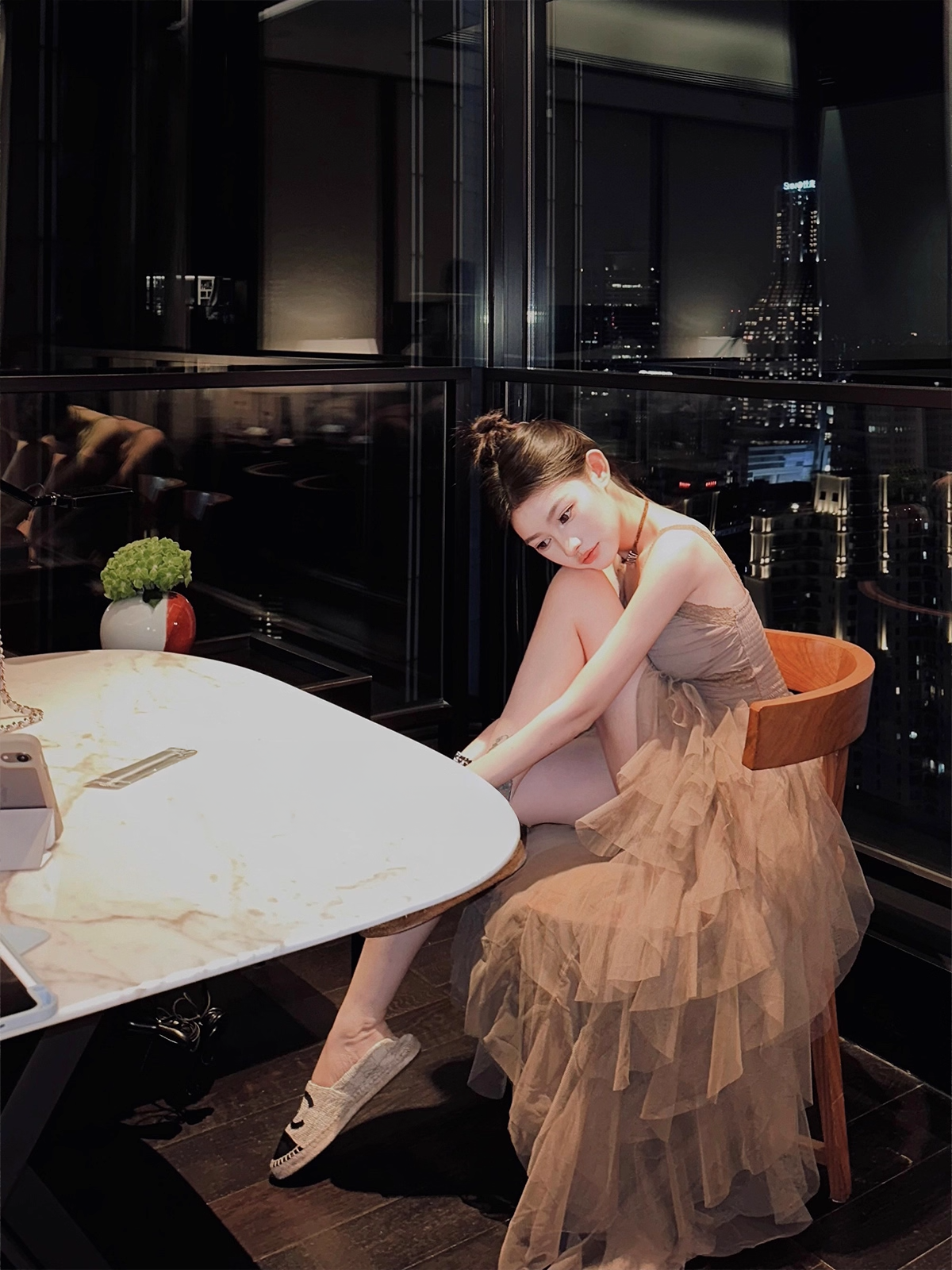 Frill Rayered Long Dress フリル レイヤード ロング ドレス