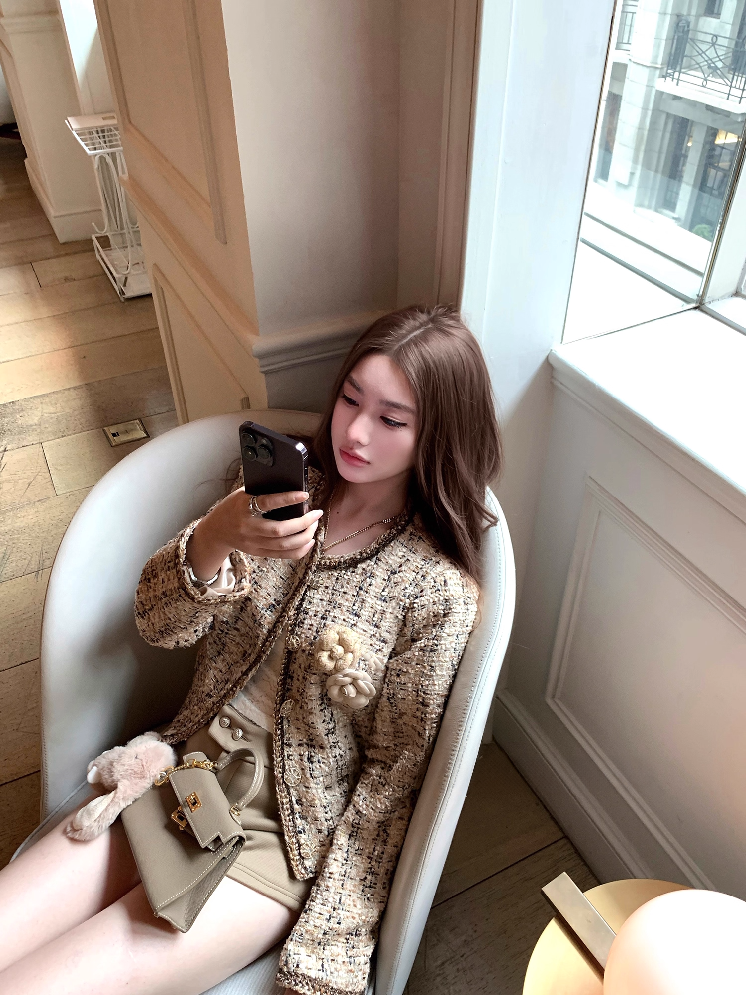 Tweed white Jacket ツイード ホワイト ジャケット