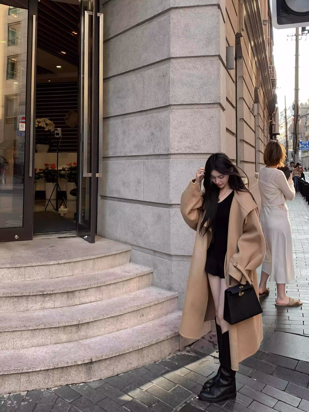 Wool Camel Over Long Coat ウール キャメル オーバーコート