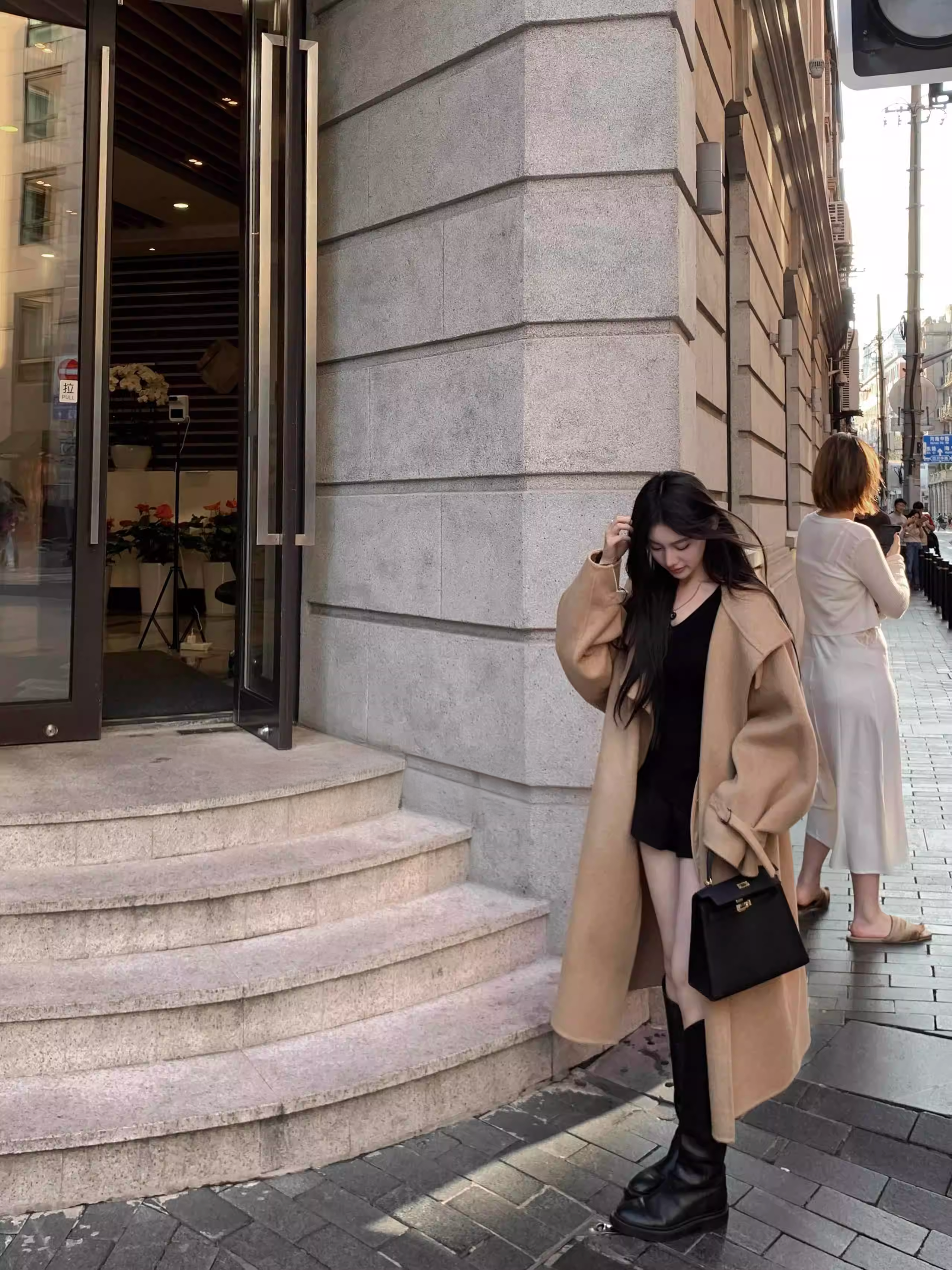 Wool Camel Over Long Coat ウール キャメル オーバーコート