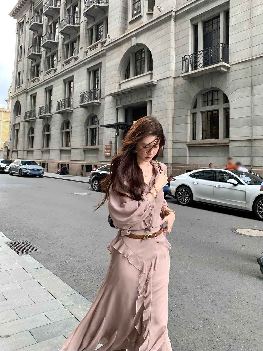 Lace blouse and skirt Set up レースシャツ＆スカートセットアップ