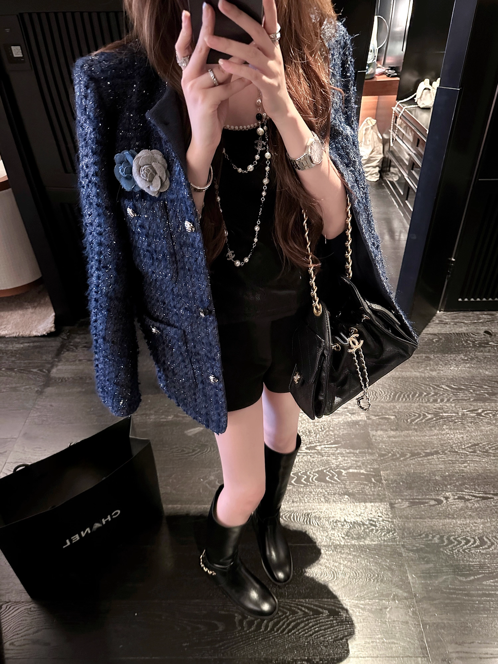 Tweed Navy Jacket ツイード ネイビー ジャケット