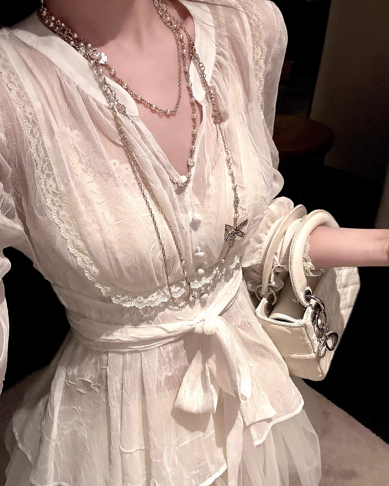 Sheer Lace blouse シアー レース ブラウス