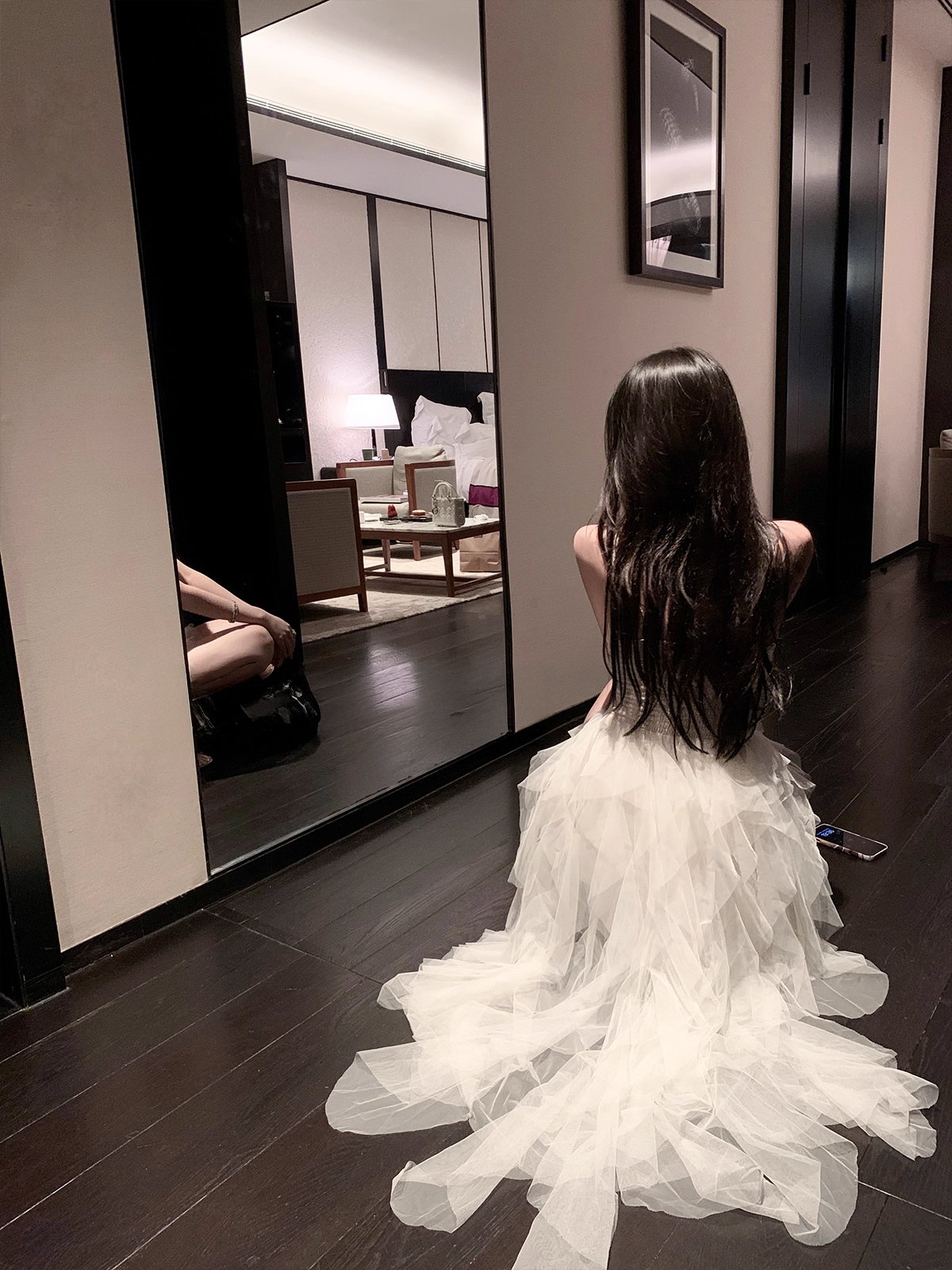 Frill Rayered Long Dress フリル レイヤード ロング ドレス