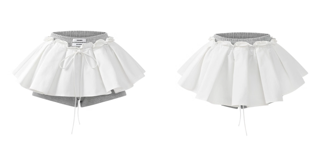 Off shoulders Tops sweat skirt オフショルダートップス レイヤードスカート　