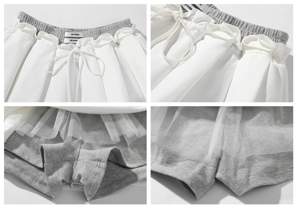 Off shoulders Tops sweat skirt オフショルダートップス レイヤードスカート　