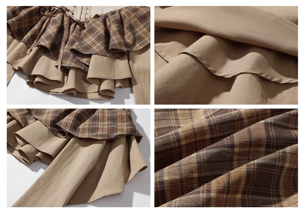 Check Tube Dress チェック チューブドレス