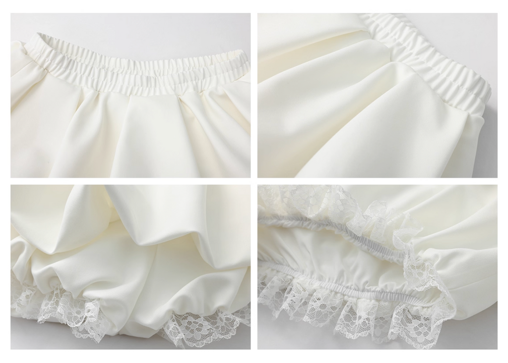 White Off Shoulder Skirt ホワイトオフショルダー スカート
