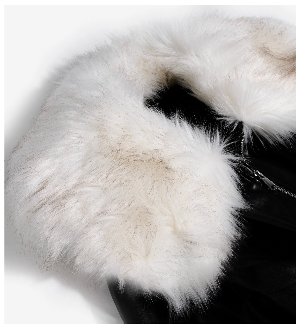 Fur PU leather Down jacket ファーPUレザーダウンジャケット