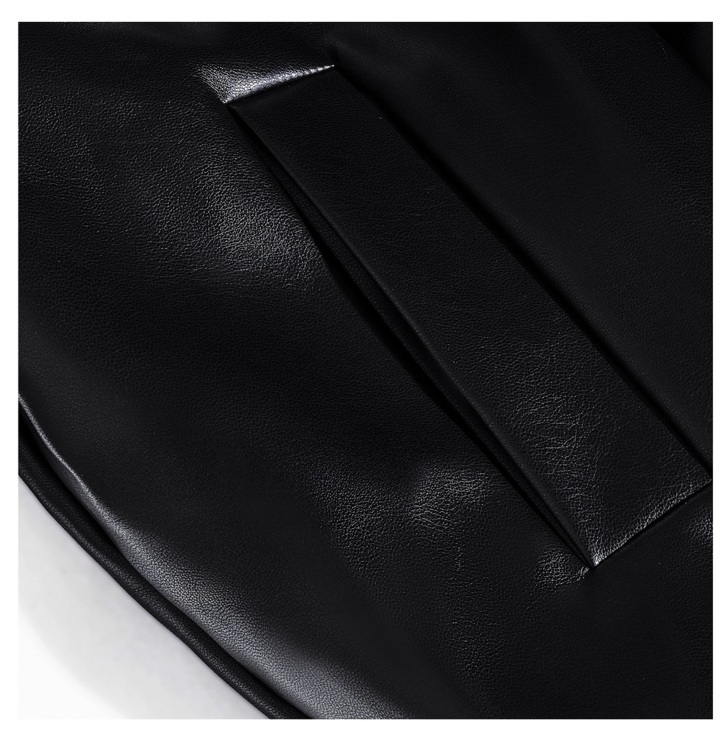 Fur PU leather Down jacket ファーPUレザーダウンジャケット