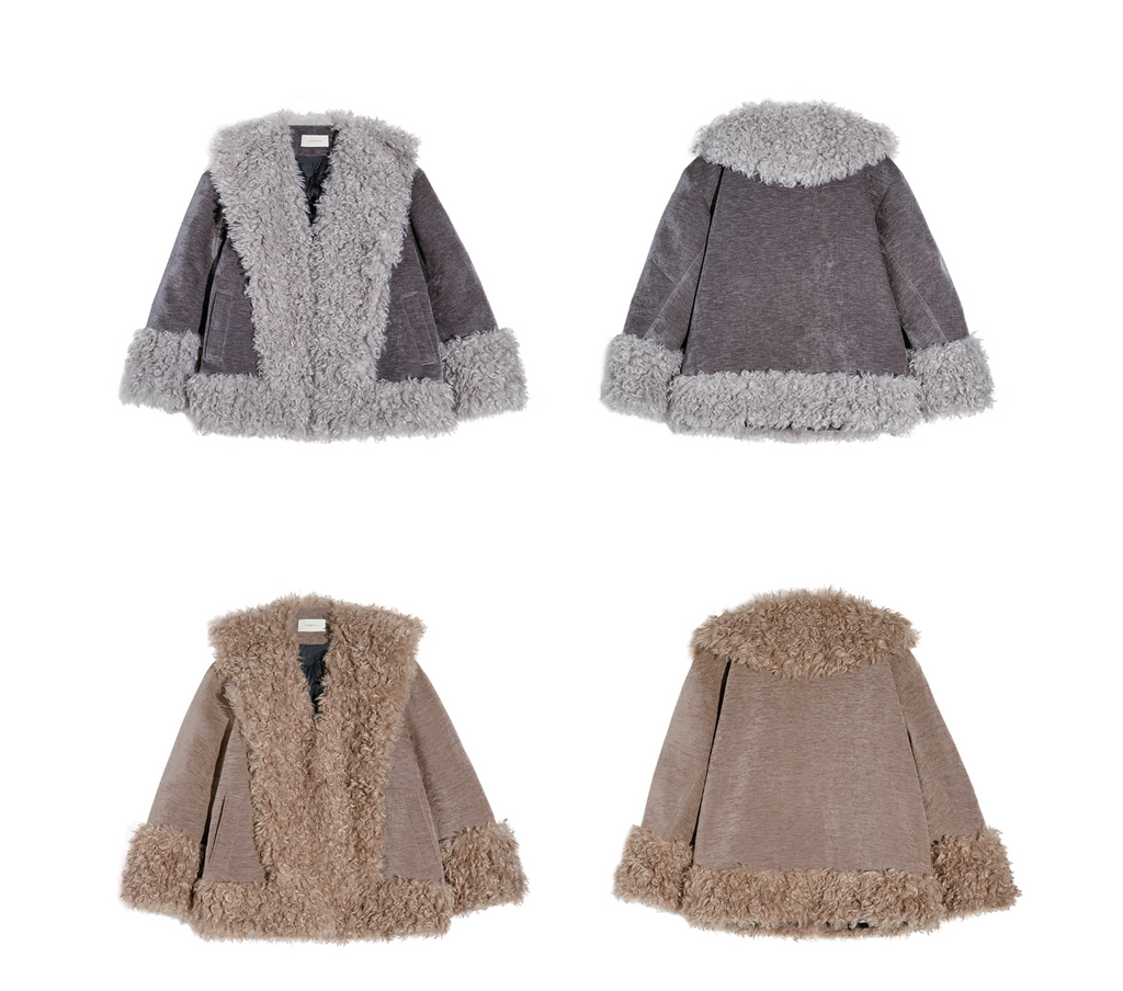 Fur Big Lapel Jacket ファー ビッグ ラペル ジャケット