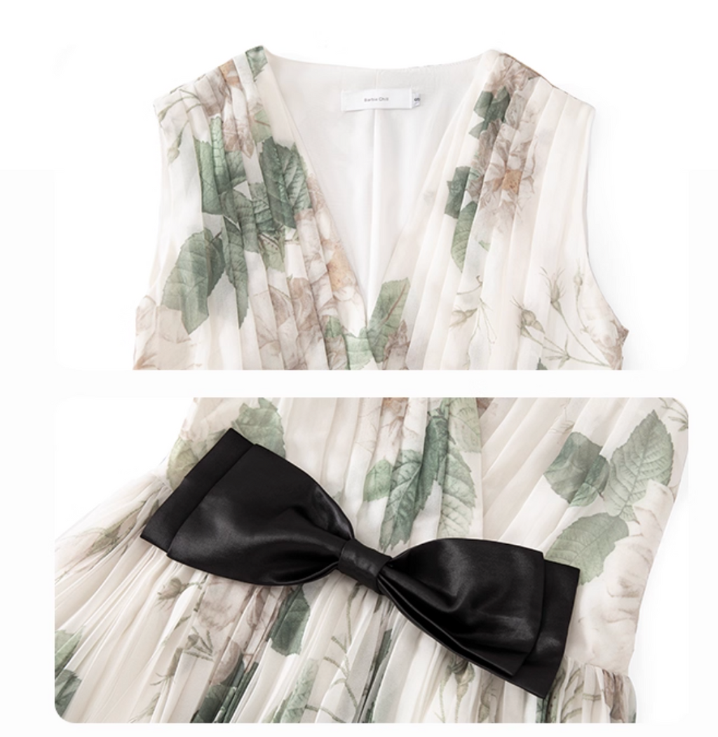 Flower mini Dress フラワーミニドレス