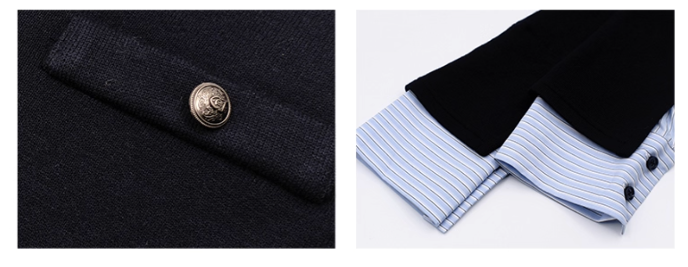 Rayered V-Neck Knit  レイヤードVネックニット