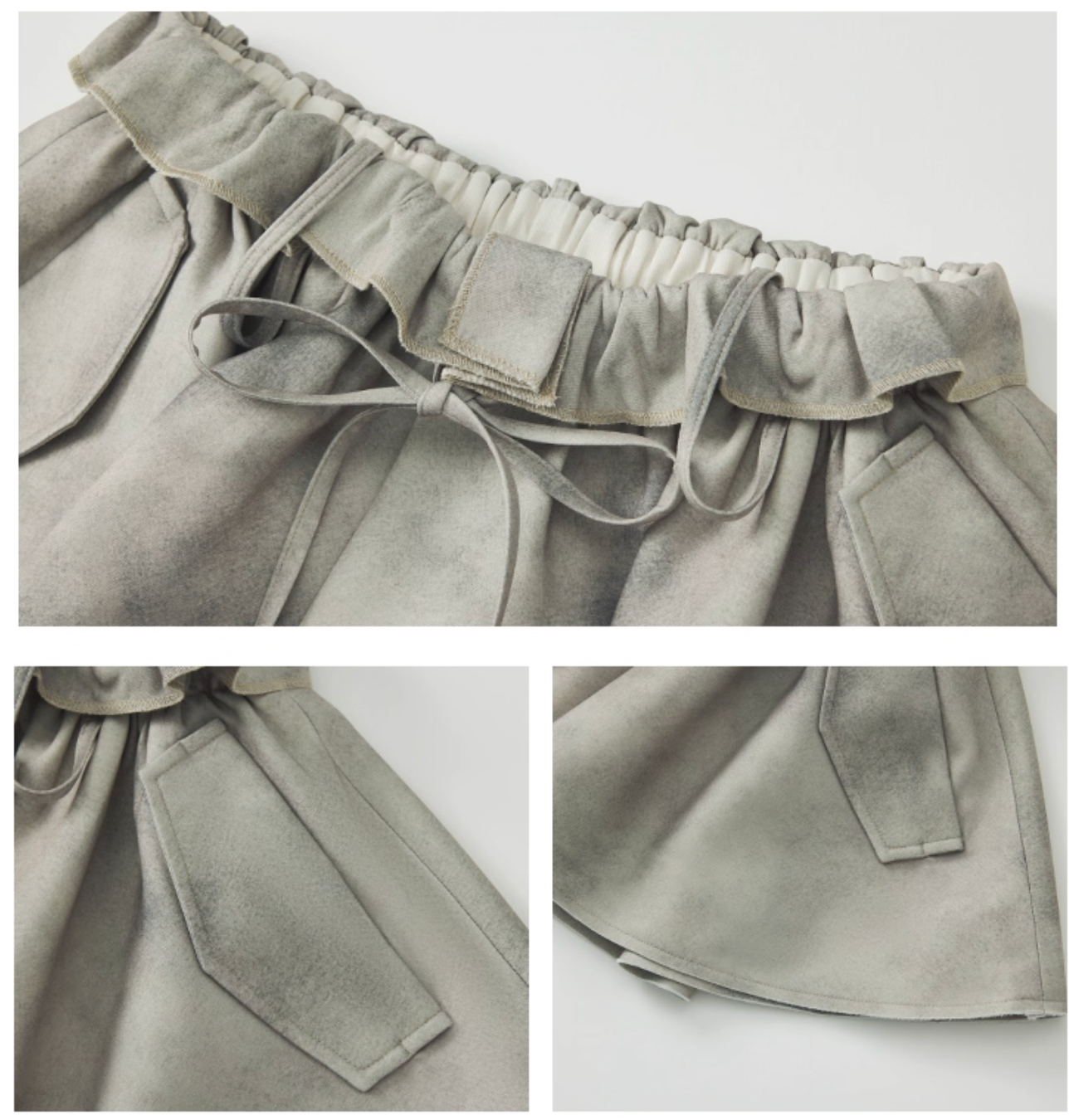 Lose Trench Jacket & Pleats Mini Skirt ルーズショートトレンチジャケット＆プリーツミニスカート