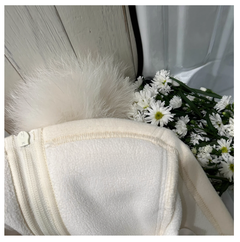 Fox fur cardigan フォックスファー付きカーディガン