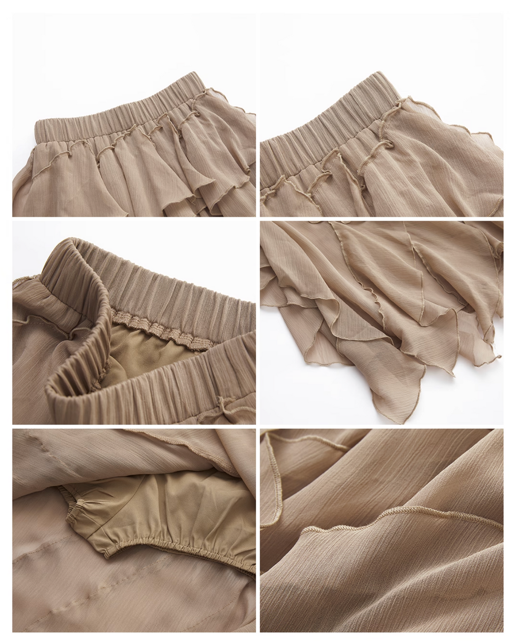 Asymmetry Shifon Maxi Skirt アシンメトリー シフォン スカート