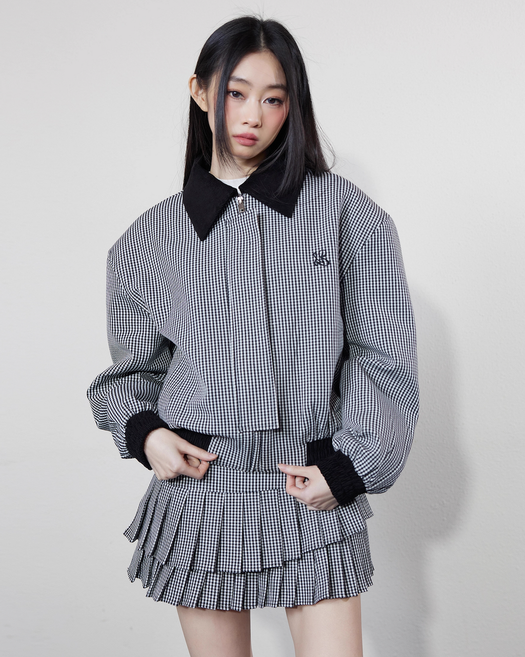 Check Boxy Jacket & Skirt チェックボクシージャケット＆ スカート