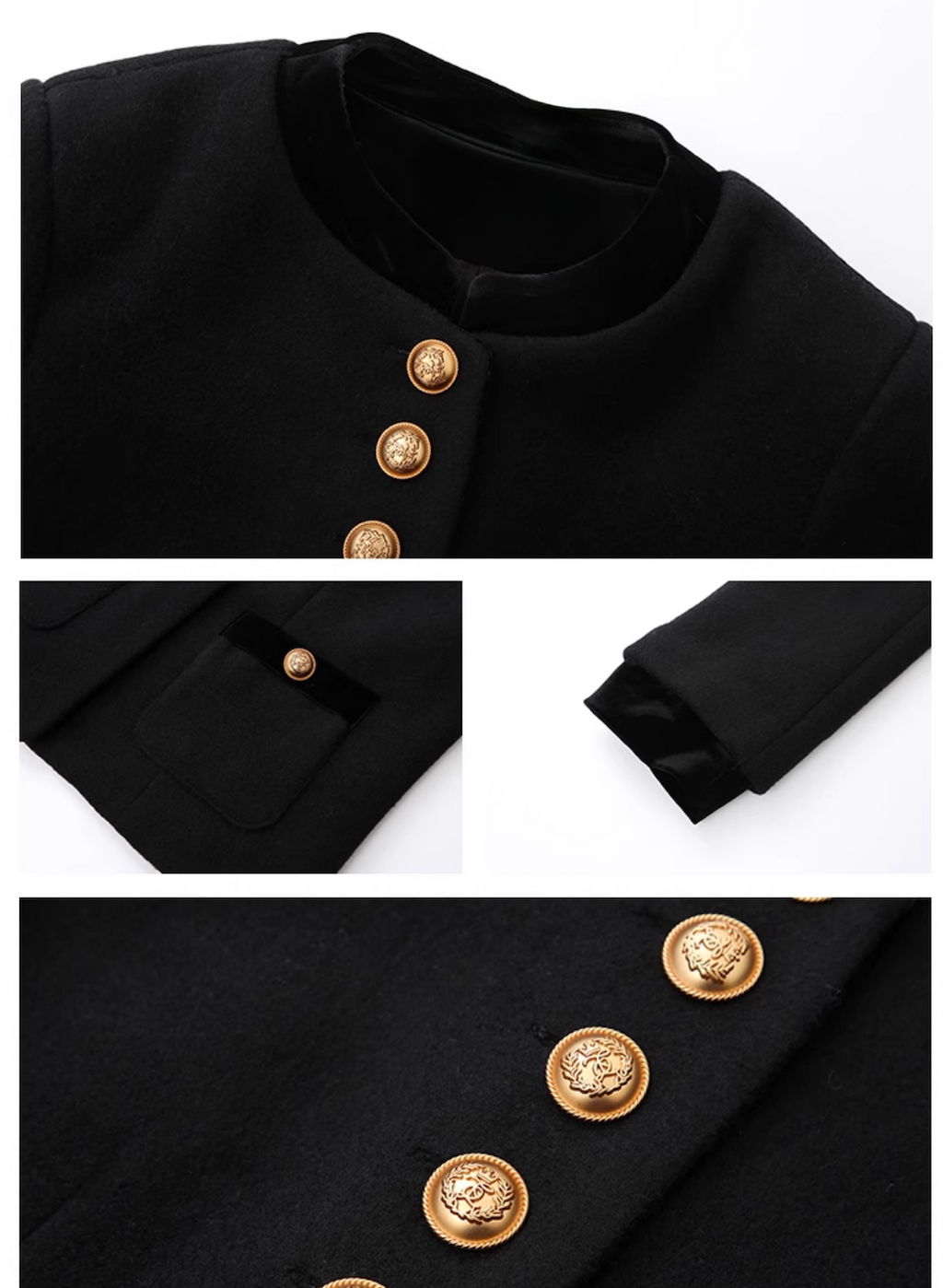 財閥千金穿搭 Gold Button Set up ゴールドボタン セットアップ