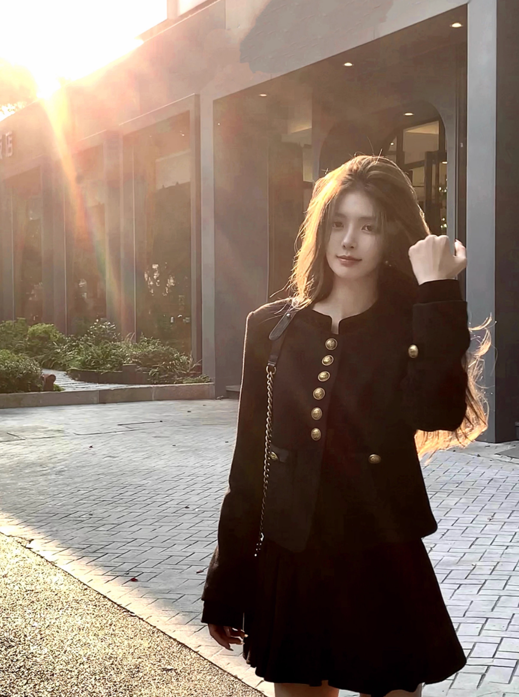 財閥千金穿搭 Gold Button Set up ゴールドボタン セットアップ