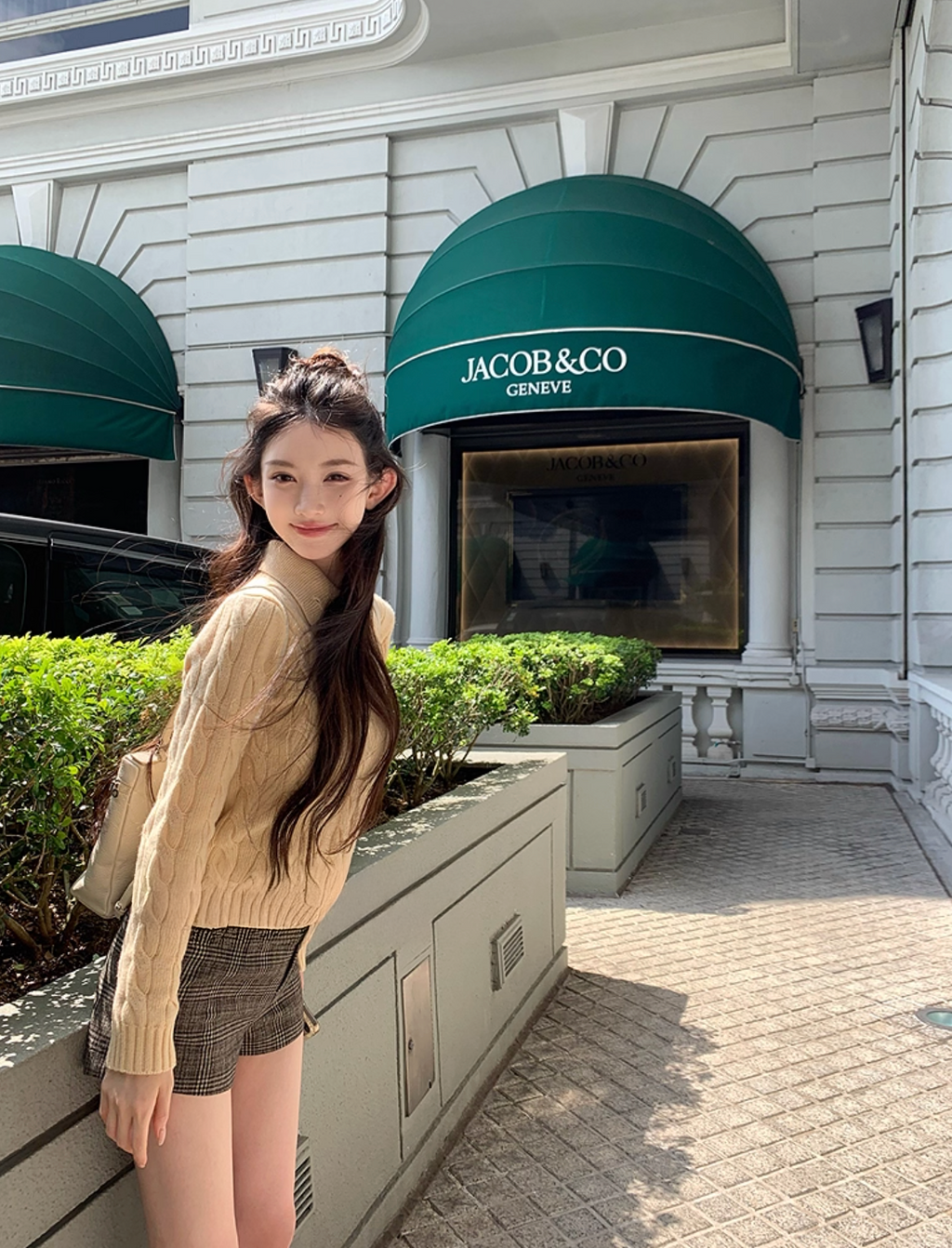 Coller Cable Knit カラー ケーブル ニット