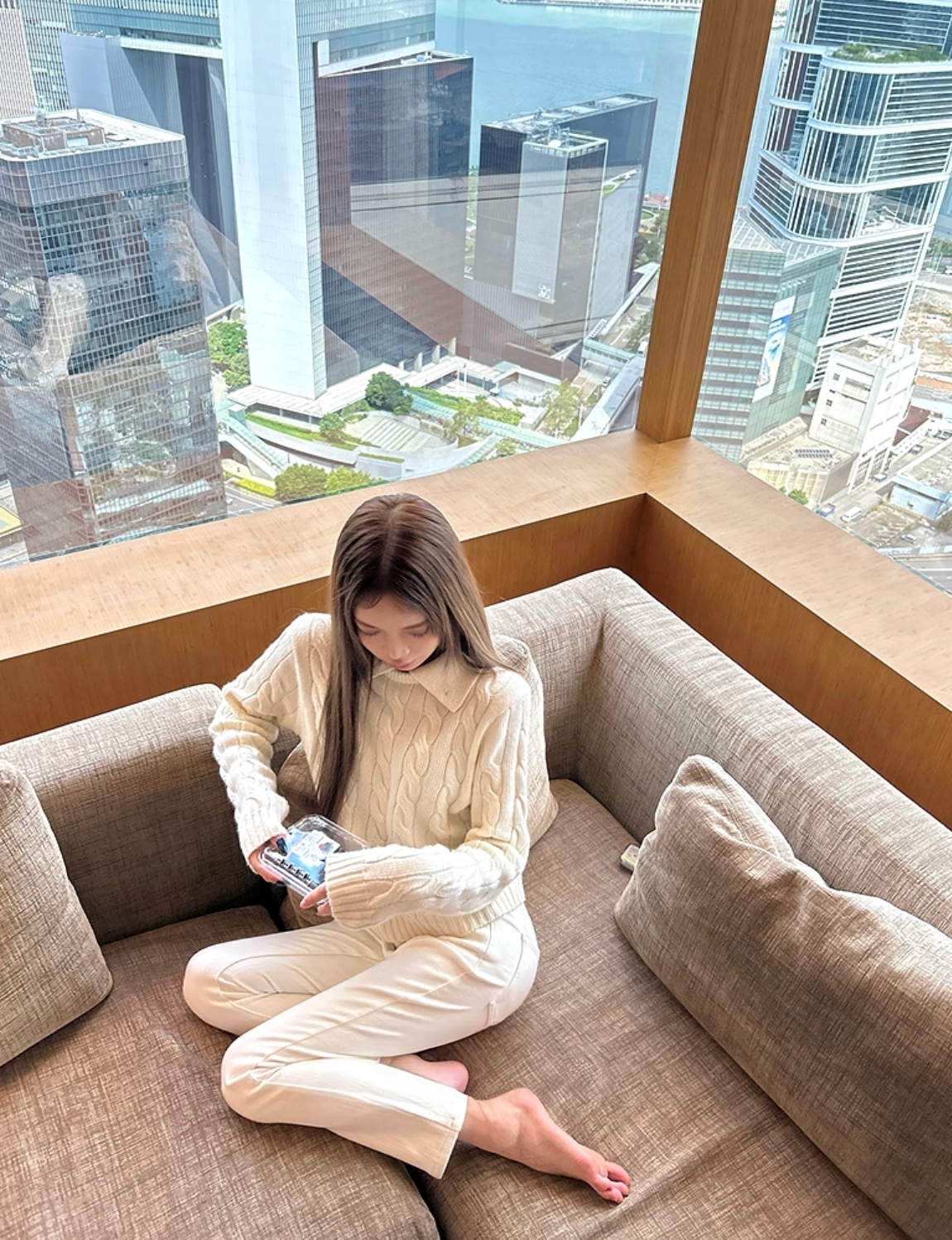 Coller Cable Knit カラー ケーブル ニット