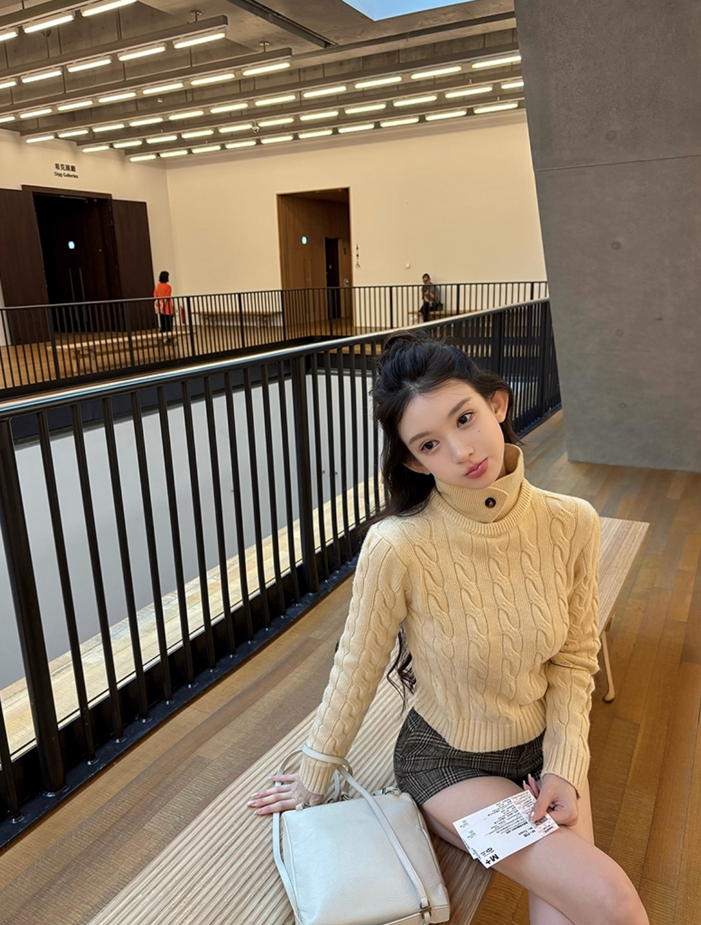 Coller Cable Knit カラー ケーブル ニット