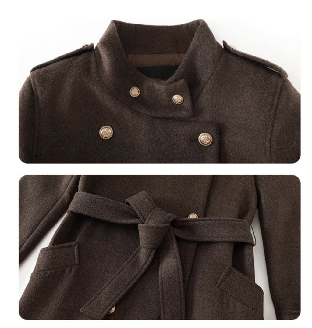 Kilting woolLong coat キルティング ウール ロングコート