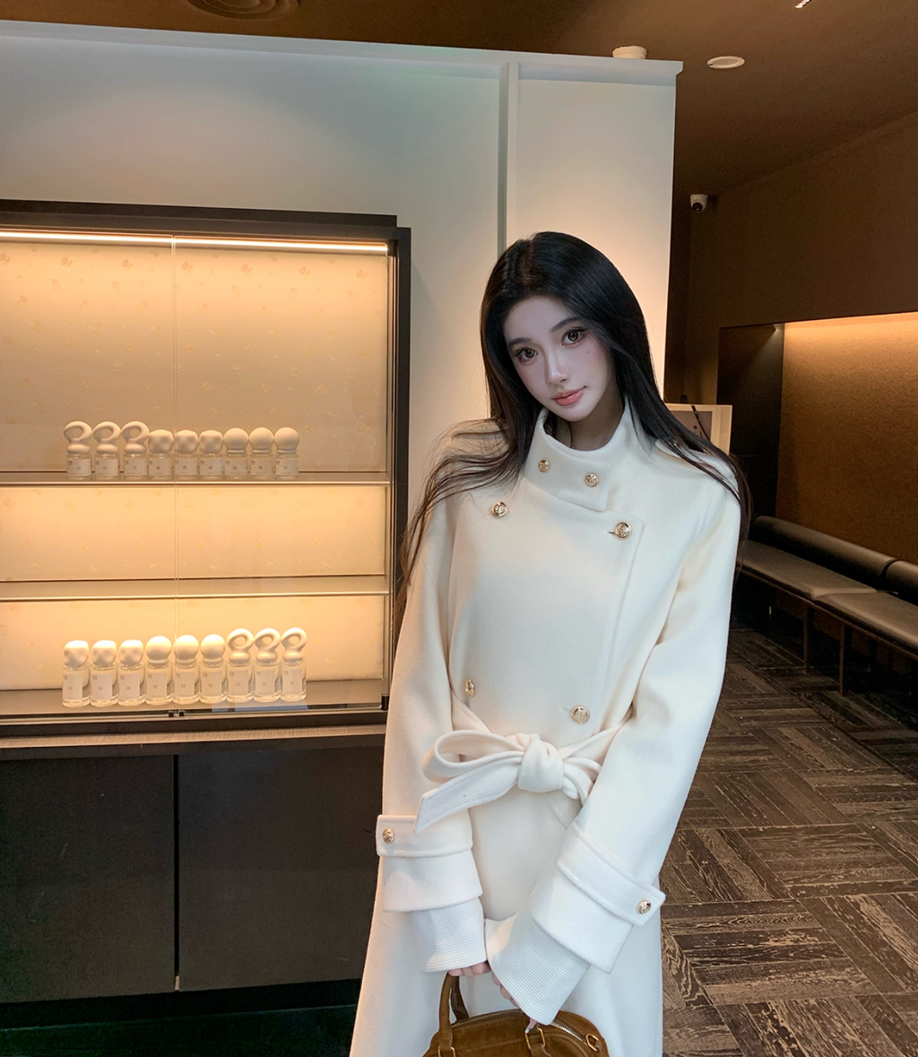 Kilting woolLong coat キルティング ウール ロングコート