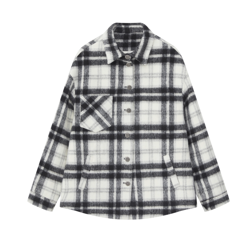 Check Wool Outer Shirts チェック ウール アウター シャツ
