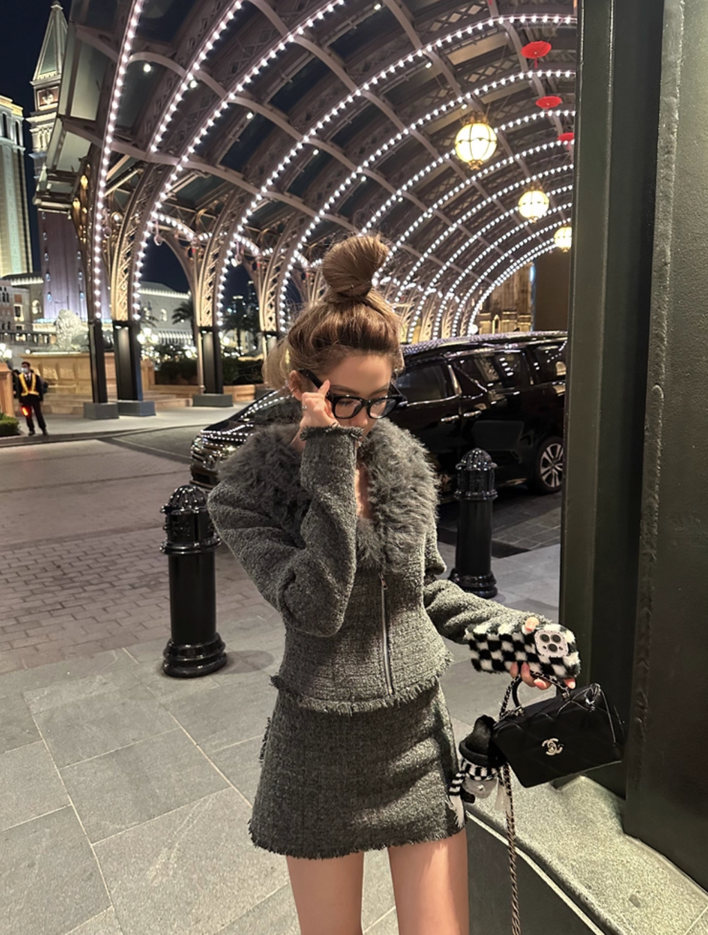 Tweed jacket skirt ツイードジャケットスカート