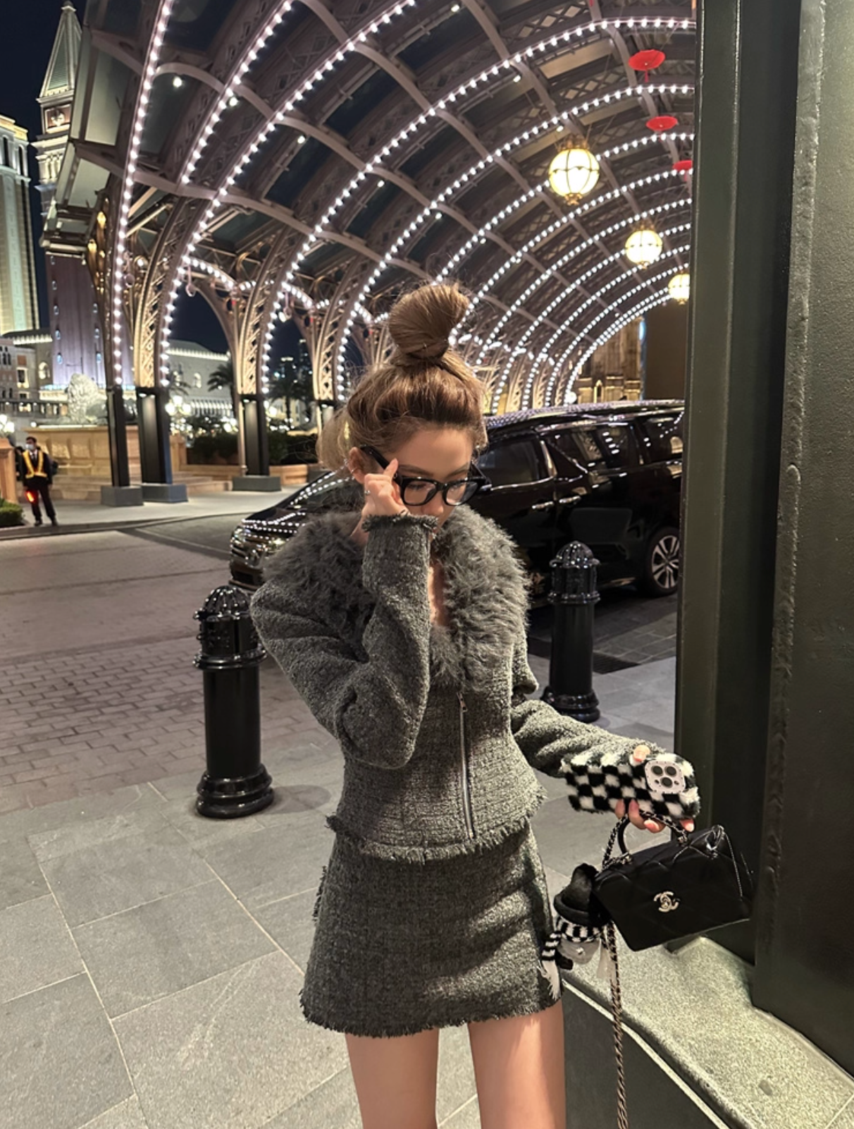 Tweed jacket skirt ツイードジャケットスカート