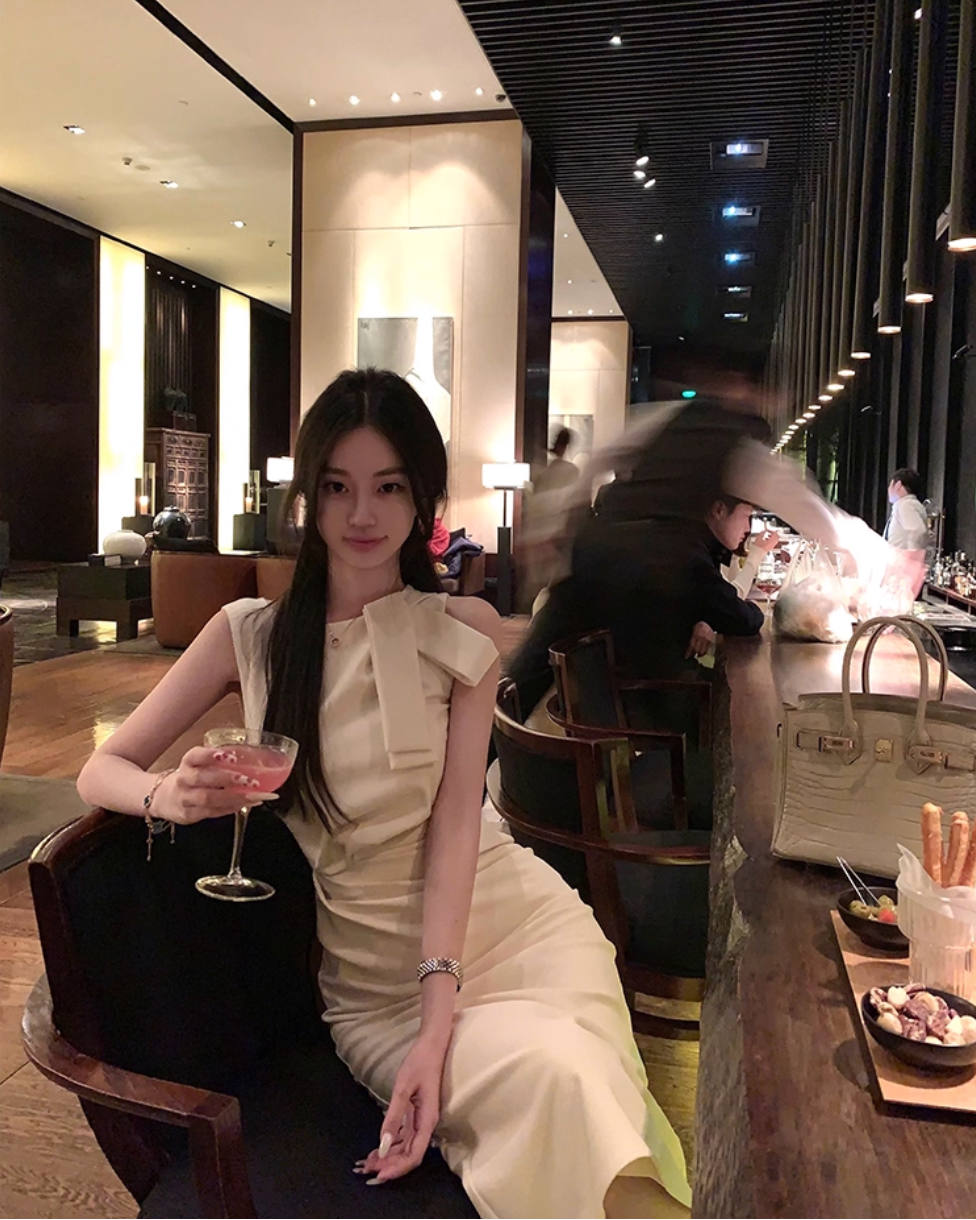 Ribbon White Long&Short dress リボンホワイトロング＆ショート ドレス