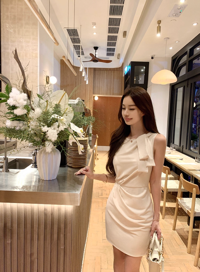 Ribbon White Long&Short dress リボンホワイトロング＆ショート ドレス