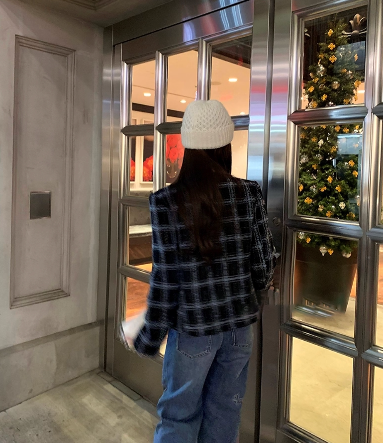 Check Square jacket チェック スクエア ジャケット