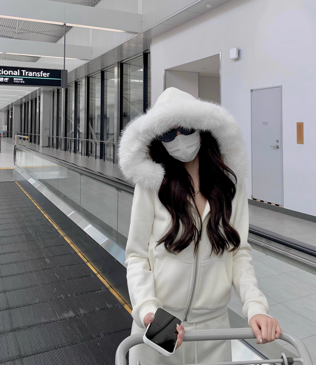 Big Fur Hoodie Flare Pants 裏起毛ビッグファーフーディ フレアパンツ セットアップ