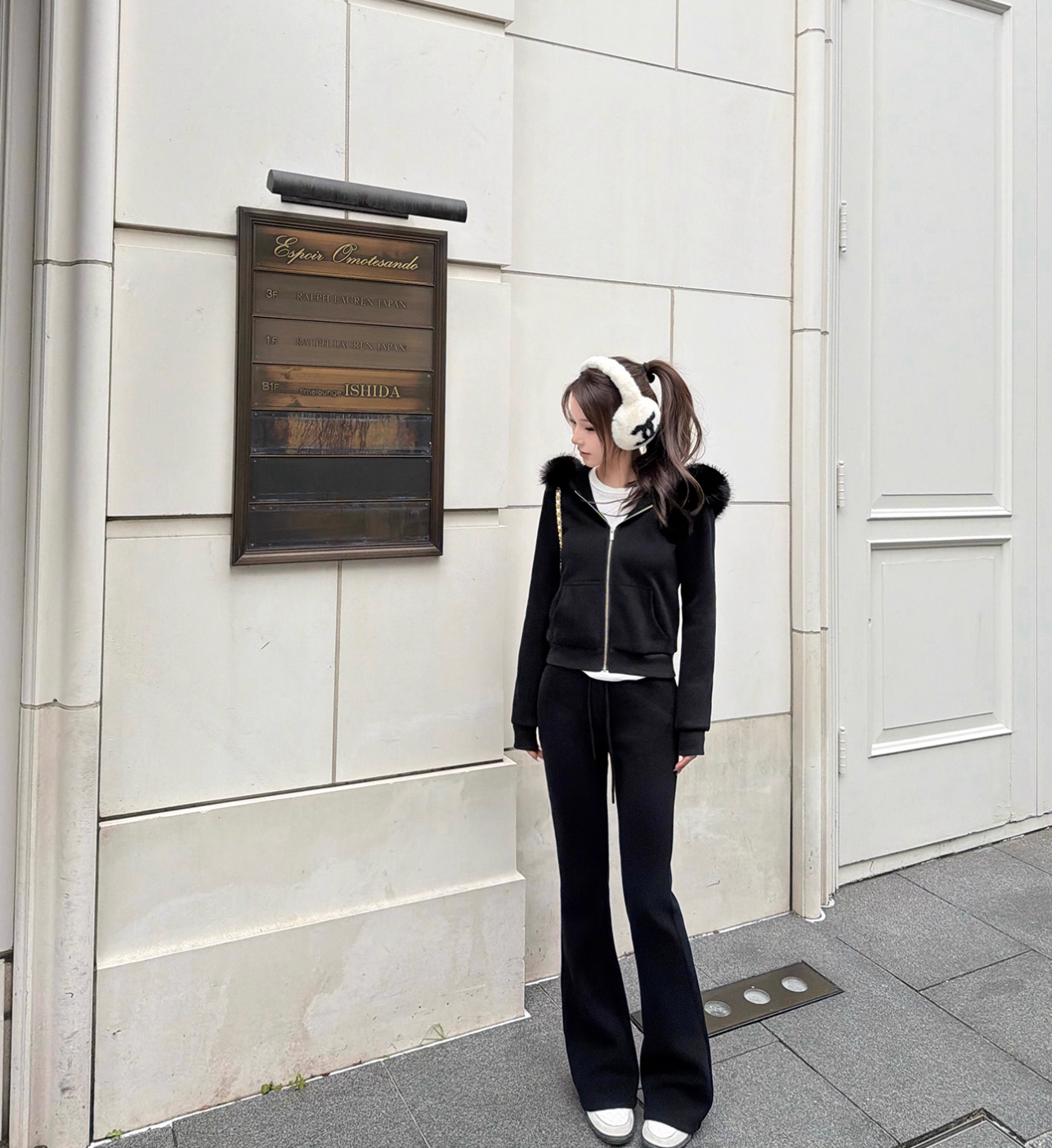 Big Fur Hoodie Flare Pants 裏起毛ビッグファーフーディ フレアパンツ セットアップ