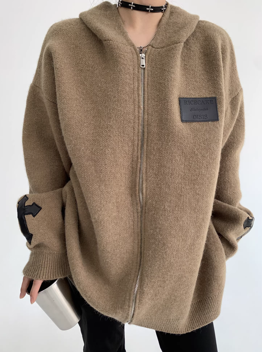 Couple Knit Hooodie カップル ニット フーディ