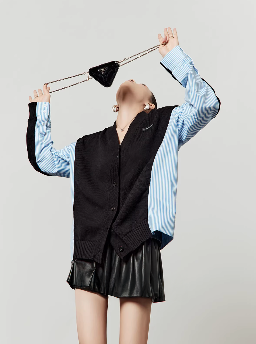 LOVE Letter Lady llllab Docking Cardigan ラブレターレディ ドッキング カーディガン