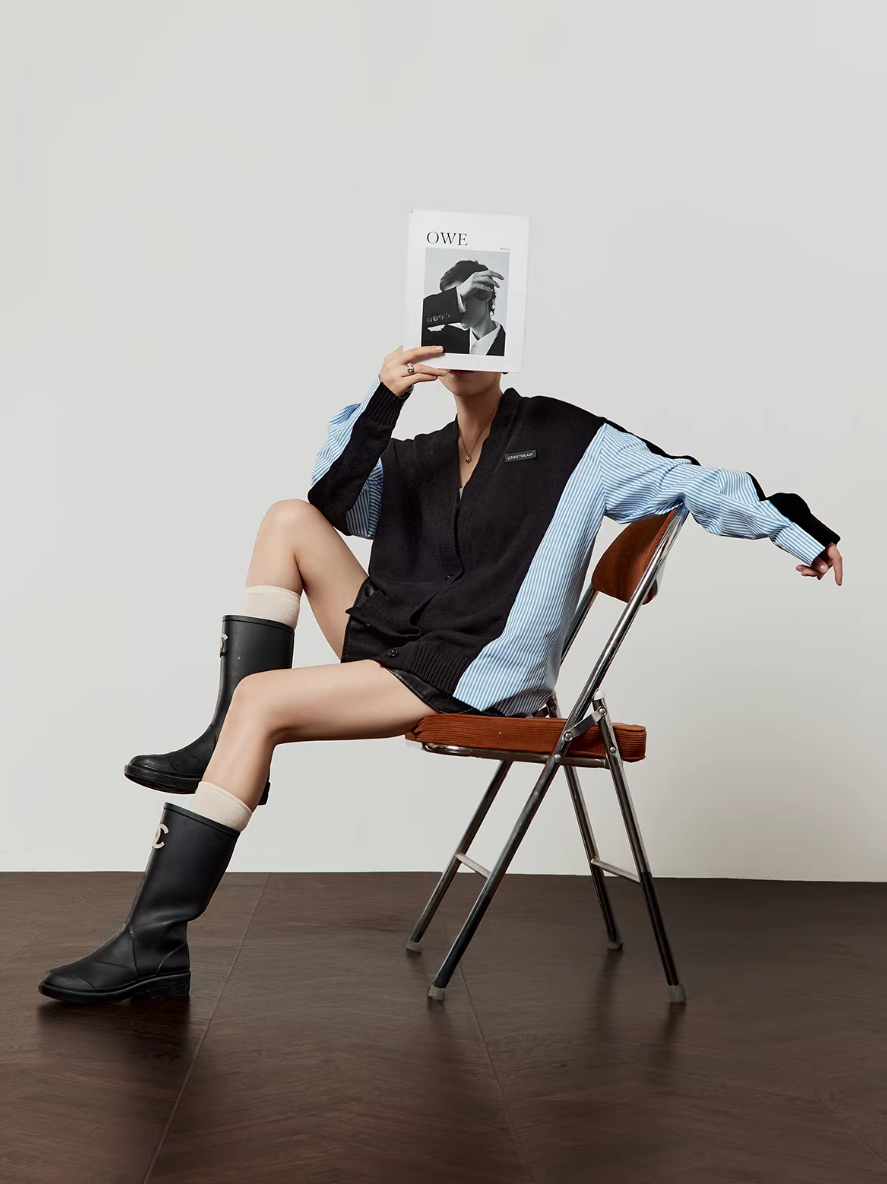 LOVE Letter Lady llllab Docking Cardigan ラブレターレディ ドッキング カーディガン