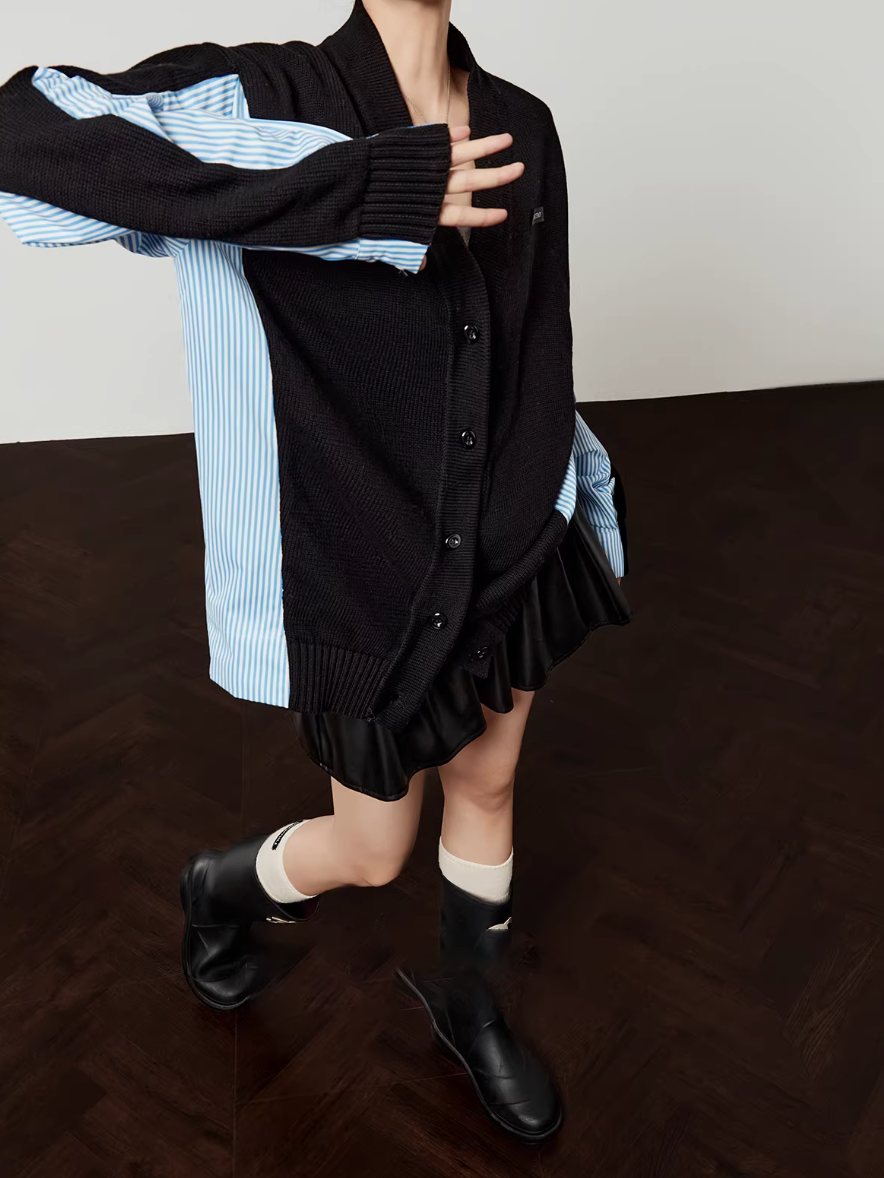 LOVE Letter Lady llllab Docking Cardigan ラブレターレディ ドッキング カーディガン