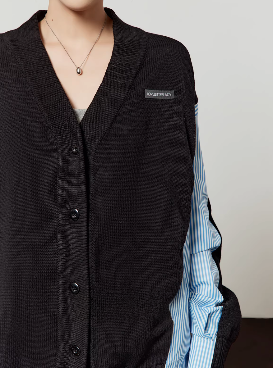 LOVE Letter Lady llllab Docking Cardigan ラブレターレディ ドッキング カーディガン