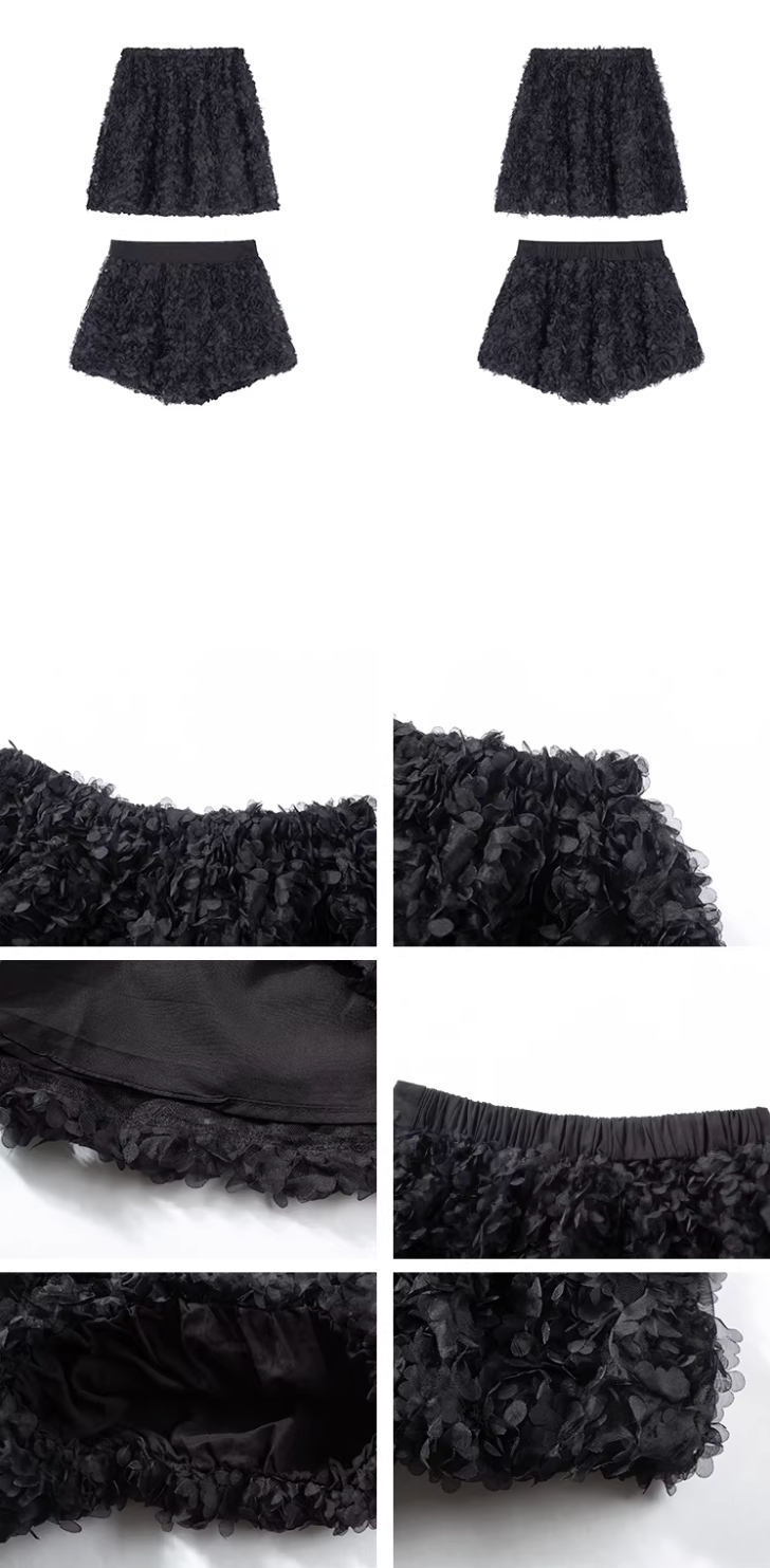 3D Floral Cami Short pants  セットアップ 3D フローラルキャミ パンツ
