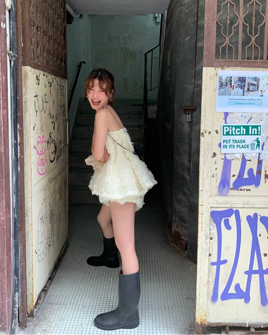 3D Floral Cami Short pants  セットアップ 3D フローラルキャミ パンツ