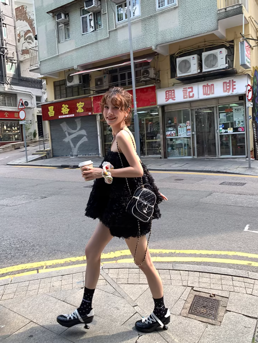 3D Floral Cami Short pants  セットアップ 3D フローラルキャミ パンツ