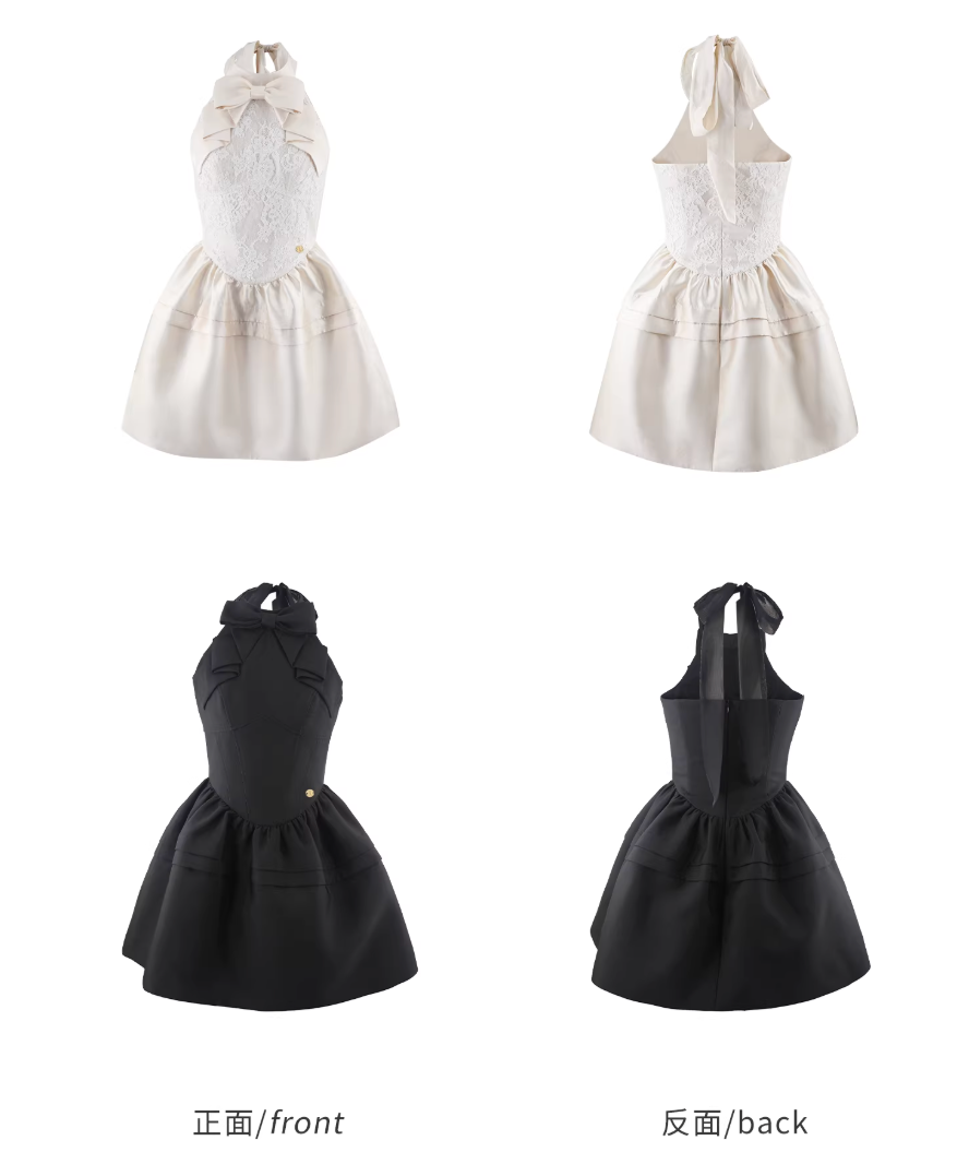 Ribbon Lace Holter Dress リボンレース ホルタードレス